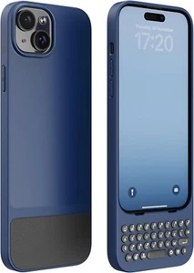 Tastiera per iPhone 15 - Custodia tastiera per esperienza di digitazione premium - Royal Ink - Foto 1 di 9