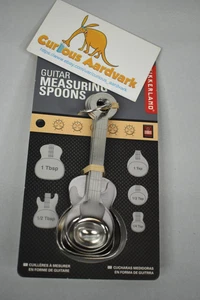 Kikkerland Guitar Measuring Spoons - NEW - Picture 1 of 4
