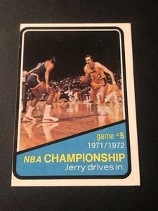 1972-73 Topps NBA Championship Jerry West Game #5 #158 HOF EXMT - Picture 1 of 2