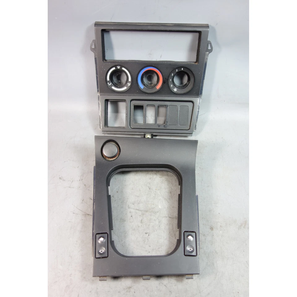 96-99 BMW E36/7 Z3 Roadster Front Center Console Trim Covers Black Plastic OEM - Imagem 1 de 4