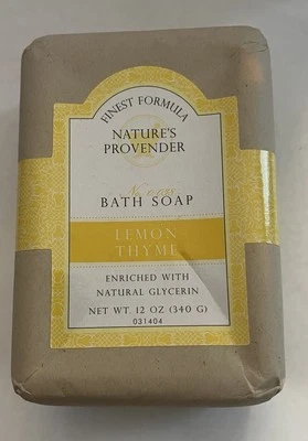 Sabonete de banho Nature’s Provender - tomilho limão 12 oz sabonete em barra perfumado novo - Imagem 1 de 2