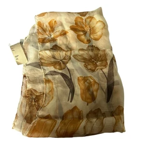 Sciarpa Anteprima Collezione Vintage Nuova Con Etichetta 100% Seta Floreale 17x30 Old Money Nordstrom - Foto 1 di 5