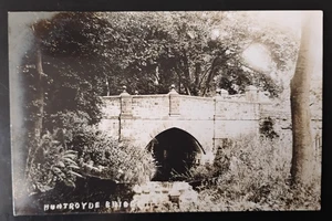 Huntroyde Bridge Real Photo Postcard - Picture 1 of 2
