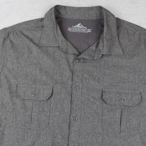 Croft & Barrow Quick Dry Short Sleeve Shirt Mens 3XLT Gray Polyester - Picture 1 of 7