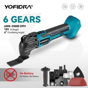 6 Speed For Makita 18V Li-ion Cordless Oscillating Multi Tool w/ 22x Accessories - Picture 1 of 11