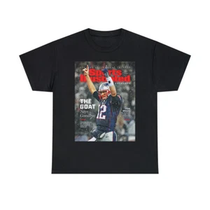 Tom Brady New England Patriots NFL Sports Illustrated Cover T-Shirt - Bild 1 von 25