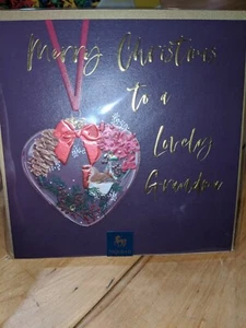 Papyrus Niquea.d Merry Christmas Card “Grandma” Embellished Gems Holidays - Picture 1 of 2