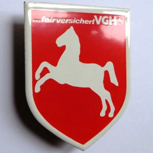 VGH = Altes Emailschild Hannover um 1985 MAKELLOS Feuer Versicherung BRAND KASSE - Bild 1 von 6