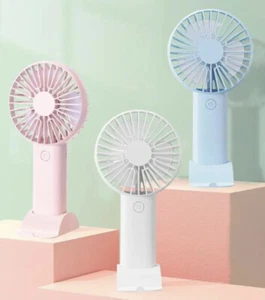 Strong Wind Portable Rechargeable Fan Mini Handy Fan Pocket Size Air Cooler USB - Picture 1 of 7