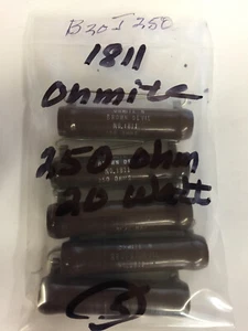 B20J250 1811 OHMITE 250 OHM 20W RESISTENZE 1 pz solo - Foto 1 di 1