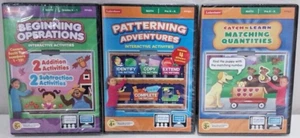 3 NEW LAKESHORE Math PC CD-Rom K & Grade 1 Catch to Learn Patterning+Operations - Photo 1/5