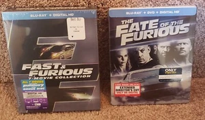FAST & FURIOUS 7 MOVIE COLLECTION BOX SET & FATE OF THE FURIOUS STEEL BOOK..NEW! - Picture 1 of 2