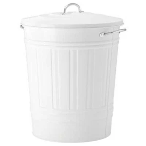 IKEA KNODD Tonne mit Deckel, weiß, 40 L - Bild 1 von 2