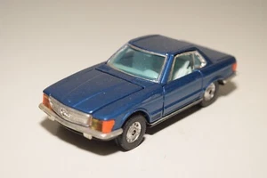 A35 1:43 CORGI TOYS 393 MERCEDES-BENZ 350SL 350 SL MET. BLU QUASI COME NUOVO - Foto 1 di 7