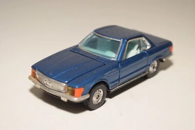 A35 1:43 CORGI TOYS 393 MERCEDES-BENZ 350SL 350 SL MET. BLU QUASI COME NUOVO - Immagine 1 di 4