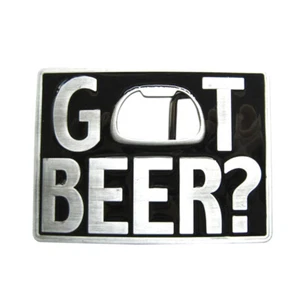 Got Beer II Gⁿrtelschnalle Flaschen÷ffner Bier Fun Wirt Barkeeper Bar Opener - Picture 1 of 1