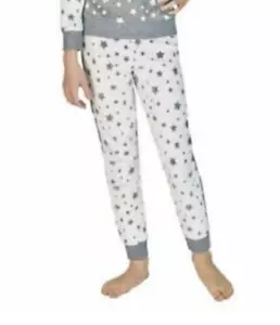 BCBG Girls Youth Lounge Pants Only White/Grey Stars Size- XS (5-6) NWOT - Picture 1 of 2