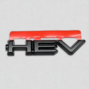 NEW MATTE BLACKOUT HEV OVERLAY EMBLEM Fit Pruis 2025 CAMRY XLE XSE SE LE 9TH GEN - Picture 1 of 3
