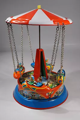 B & S Jumbo Blechspielzeug Karussell - Blechspielzeug Mit Federwerk • 39.90€