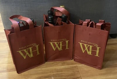 3 portabotellas de vino/totes - bolsas de compras ecológicas reutilizables Foto 1 de 3