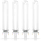 4PCS 9W 365nm Replacement U-Shaped Lamp Bulb Salon DIY Dryer UV Lamp Light