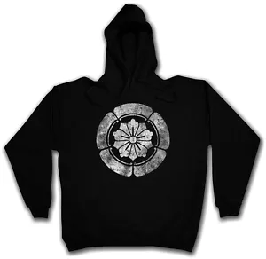 SUDADERA CON CAPUCHA ARIMA CLAN MON SUDADERA CON CAPUCHA Shogun Samurai Bandera Ninja Letrero - Imagen 1 de 2