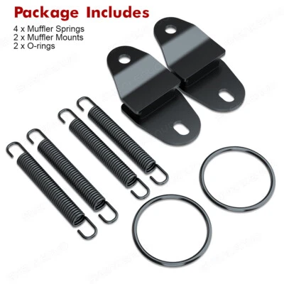 Para Yamaha Banshee YFZ350 Silenciador de escape Tubo Muelles Estancias Soportes Suspensión Foto 1 de 4