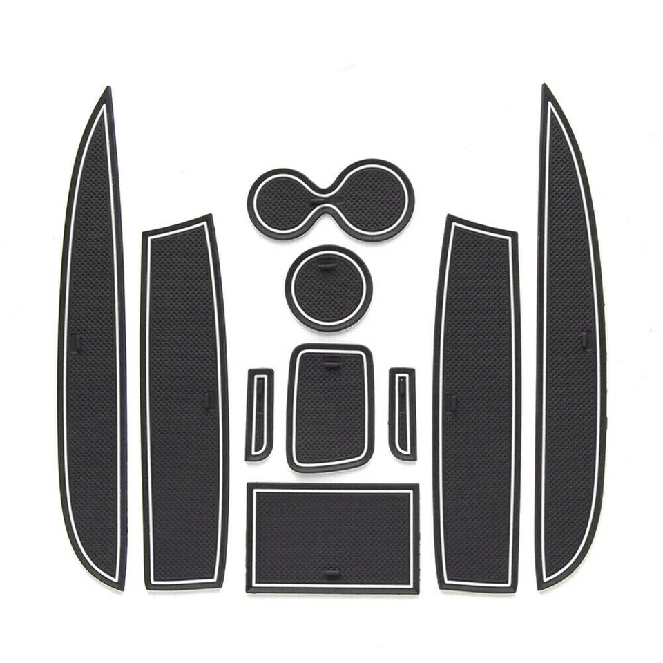 Anti-Slip Gate Slot Mats for Renault Clio 4 Clio4 Rubber Door Groove Cup Pad - Imagem 1 de 1