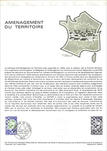 Briefmarke 1er Tag Auf Philatelistische Dokument - Entwicklung Des Gebiet - 1978 - Bild 1 von 1