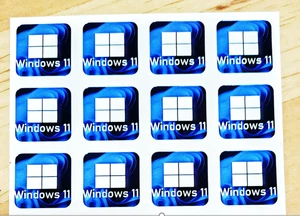200x Windows 11 logo Stickers High quality Badge Decal 22x22mm Laptop/PC - Picture 1 of 1