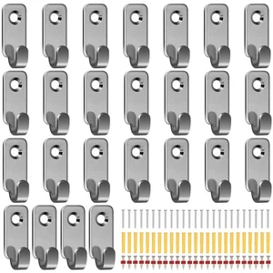 25 Stück Wandhalterung Haken J Haken zum Aufhängen Spiegel Aufhängen Hardware 304 Fleck... - Bild 1 von 7