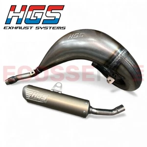 YAMAHA YZ125 COMPLETO HGS ESCAPE METAL DESNUDO CABEZAL TUBO DE ESCAPE CORTO 2022-2025 - Imagen 1 de 14