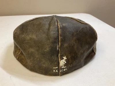Винтажная мужская кепка из натуральной кожи Kangol XL СДЕЛАНО В США - Изображение 1 из 4