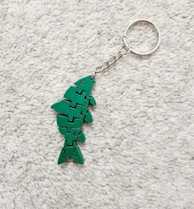 Flexi Fish Keychain | 3D Printed Articulated Fish Toy - Picture 1 of 3
