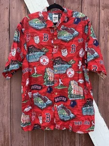 Reyn Spooner 3XL Boston Red Sox Hawaiihemd mit Knopfleiste Kurzarm Fenway MLB - Bild 1 von 4