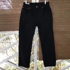 Levis Premium 501 90s Jeans Womens 29x30 Big E Black Tapered - Picture 1 of 16
