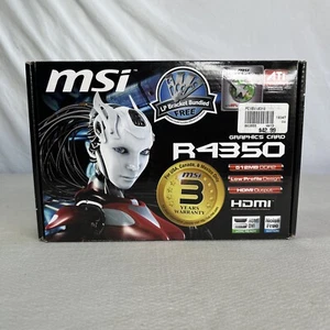 MSI ATI Radeon HD4350 512MB GDDR2 R4350-D512H Video Graphics Card - Picture 1 of 6