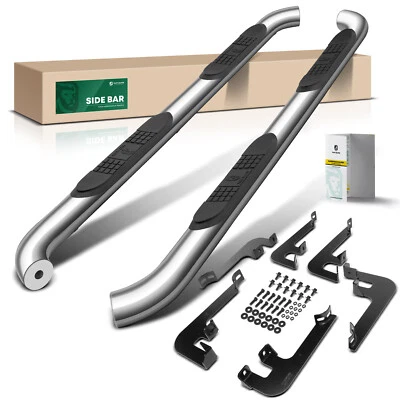 Barras laterales redondas cromadas S/S 304 de 3" para SUV Honda Pilot 2016 2017 2018 2019-2022 Foto 1 de 4