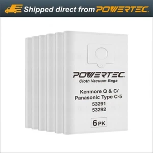 Bolsas de vacío HEPA premium POWERTEC para Kenmore, Panasonic, preguntas y respuestas de estilo, 6 piezas (75053) - Imagen 1 de 7