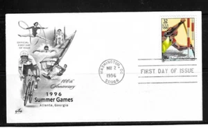 USA SC # 3068b Olympics 1996 - Men's Canoeing - FDC . Artcraft Cachet - Picture 1 of 1
