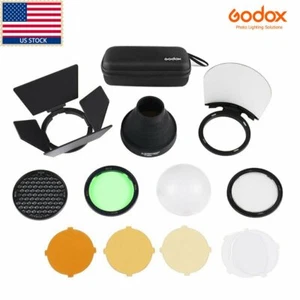 Godox AK-R1 Barn Door Snoot Color Filter Diffuser AD200pro Accessories f H200R - Picture 1 of 11