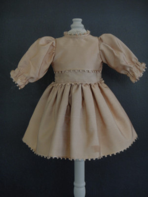 Robe Ancienne Pour Poupée Bleuette 27cm - Années 1920/30 - France