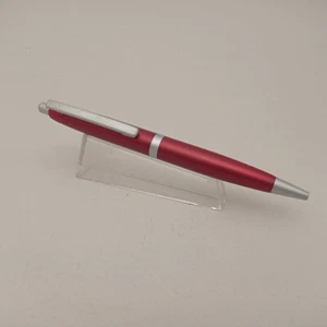 ROTRING FREEWAY RED RUBIN METAL PUSH BUTTON MATTE SATIN FINISH VINTAGE - Picture 1 of 7
