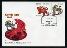 SAO TOME 2021 YEAR OF THE TIGER SET FIRST DAY COVER