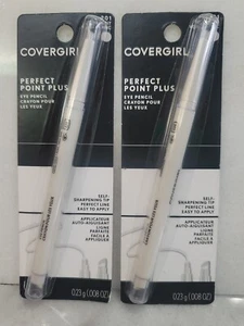 Lot of 2,  CoverGirl Perfect Point Plus Eyeliner Eye Pencil 201 White Out 0.23g - Picture 1 of 2