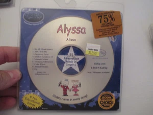 KID HIP - PERSONALIZED CD WITH YOUR CHILDS NAME - 9 SONGS - ALYSSA / ALISSA - Picture 1 of 2