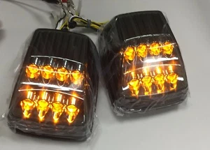 LED Indicators Corner Lamps Markers Set For '86-'12 Benz W463 G Class Smoke Lens - Imagen 1 de 3