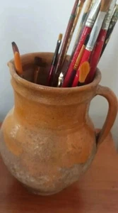 Antique Clay Pot in the Traditional Style of the Ukrainian Village. original - Picture 1 of 5