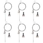 1/6 Pack 78 Inch Picture Hanging Kit Adjustable Picture Molding Hangers  Gallery