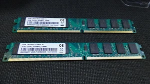 KIT RAM 4GB (2X 2GB) DDR2 PC2-6400 800MHz 800 MEMORIA PER AMD PC2-6400U 240PIN - Foto 1 di 1